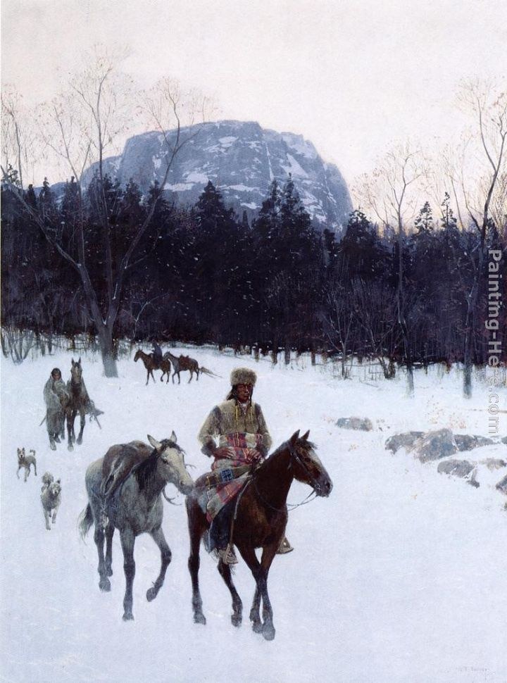 Henry Farny Obsidian Mountain in The Yellowstone